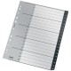 Index LEITZ Recycle, PP cu amprenta CO2 neutra, partial reciclat, reciclabil, A4 MAXI, 1-20, negru