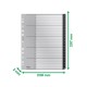 Index LEITZ Recycle, PP cu amprenta CO2 neutra, partial reciclat, reciclabil, A4 MAXI, 1-20, negru