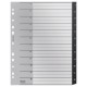 Index LEITZ Recycle, PP cu amprenta CO2 neutra, partial reciclat, reciclabil, A4 MAXI, 1-12, negru
