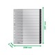 Index LEITZ Recycle, PP cu amprenta CO2 neutra, partial reciclat, reciclabil, A4 MAXI, 1-12, negru