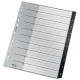Index LEITZ Recycle, PP cu amprenta CO2 neutra, partial reciclat, reciclabil, A4 MAXI, 1-10, negru