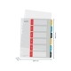 Index LEITZ Cosy, imprimabil, PP, A4, 1-6, multicolor