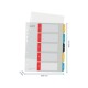 Index LEITZ Cosy, imprimabil, PP, A4, 1-5, multicolor