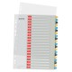 Index LEITZ Cosy, imprimabil, PP, A4, 1-20, multicolor