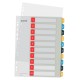 Index LEITZ Cosy, imprimabil, PP, A4, 1-10, multicolor