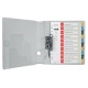 Index LEITZ Cosy, imprimabil, PP, A4, 1-10, multicolor