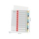 Index LEITZ Cosy, imprimabil, PP, A4, 1-10, multicolor