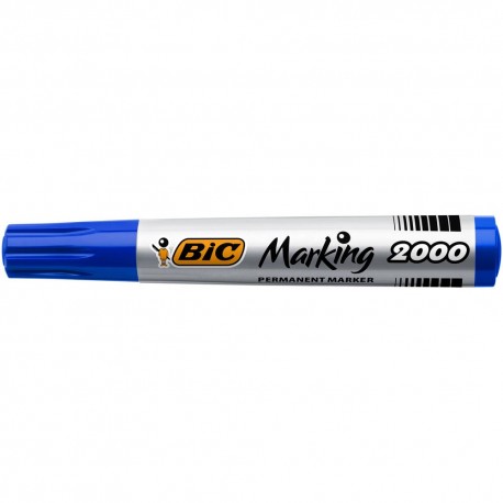 Marker permanent BIC 2000, varf rotund 1.7 mm, albastru