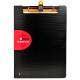 Clipboard dublu Exacompta, cu buzunar interior si elastic PP, A4, negru