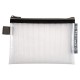 Mapa protectie, inchidere fermoar, A6, PP, transparent