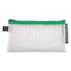 Mapa protectie, inchidere fermoar, DL, 10x31 cm, transparent