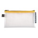 Mapa protectie, inchidere fermoar, DL, 10x31 cm, transparent