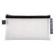 Mapa protectie, inchidere fermoar, DL, 10x31 cm, transparent