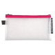 Mapa protectie, inchidere fermoar, DL, 10x31 cm, transparent