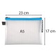 Mapa protectie, inchidere fermoar, A5, transparent