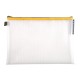 Mapa protectie, inchidere fermoar, A4, transparent