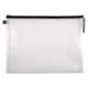 Mapa protectie, inchidere fermoar, A3, transparent