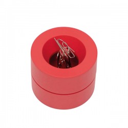 Dispenser agrafe MAUL, din plastic reciclat, rosu