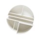 Suport pentru accesorii birou Maul, 6 compartimente, plastic reciclat, alb