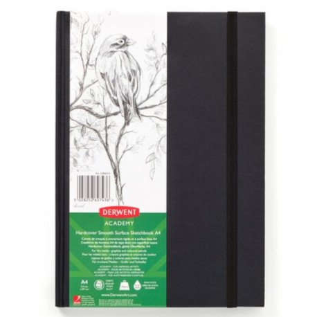 Caiet pentru schite si desen DERWENT Academy, A4, coperta dura, 128 coli, 135 gsm, hartie alba