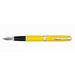 Stilou DIPLOMAT Excellence A2, cu penita M, din otel inoxidabil - Yellow Chrome