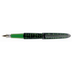 Stilou DIPLOMAT Elox Matrix, cu penita M, aurita 14kt. - black green