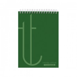 Blocnotes cu spira, Trendy Green, A5, matematica, 80 file