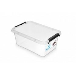 Container plastic cu capac, transparent, ORPLAST Simple box - capacitate 4.5L