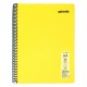 Caiet cu spira Mynote, format A4, 60 file offset 60 g/mp, liniatura dictando, coperta PP neon diverse culori