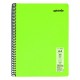 Caiet cu spira Mynote, format A4, 60 file offset 60 g/mp, liniatura dictando, coperta PP neon diverse culori