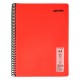 Caiet cu spira Mynote, format A4, 60 file offset 60 g/mp, liniatura dictando, coperta PP neon diverse culori