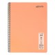Caiet cu spira Mynote, format A4, 60 file offset 60 g/mp, liniatura matematica, coperta PP pastel diverse culori