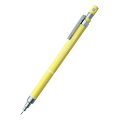 Creion mecanic profesional PENAC Protti PRC-107, 0.7mm, con metalic, varf retractabil, galben, in blister