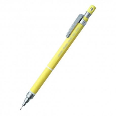 Creion mecanic profesional PENAC Protti PRC-105, 0.5mm, con metalic, varf retractabil, galben, in blister