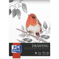 Bloc de desen OXFORD Drawing, A3, 40 file - 160g/mp, coperta carton - design pasare