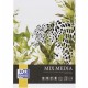 Bloc de desen OXFORD Mixed Media, A4, 25 file - 225g/mp, coperta carton - design leopard