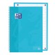 Caiet cu spirala, OXFORD Europeanbook 1, A4+, 80 file-90g/mp, hardcover bleu pastel, Scribzee-dictando