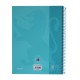 Caiet cu spirala, OXFORD Europeanbook 1, A4+, 80 file-90g/mp, hardcover bleu pastel, Scribzee-dictando