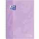 Caiet cu spirala, OXFORD Europeanbook 1, A4+, 80 file-90g/mp, hardcover mov pastel, Scribzee-matematica