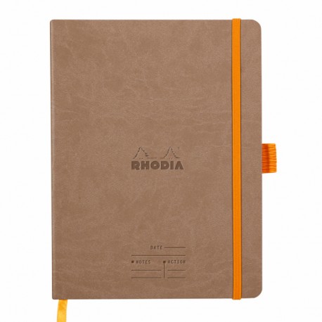 Meeting Book A5+ Rhodiarama, 80 file, taupe