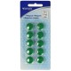 Set 10 magneti Westcott, d15 mm, verde, sustin 3/4 coli