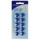 Set 10 magneti Westcott, d15 mm, albastru, sustin 3/4 coli