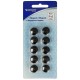 Set 10 magneti Westcott, d15 mm, negru, sustin 3/4 coli