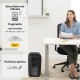 Distrugator documente Fellowes LX65, cross cut, 10 coli, negru