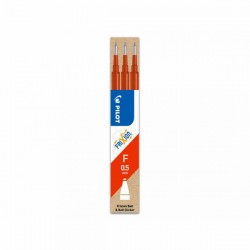 Rezerva roller cu gel Pilot Frixion Ball, 0.5 mm, rosu, 3 bucati/set