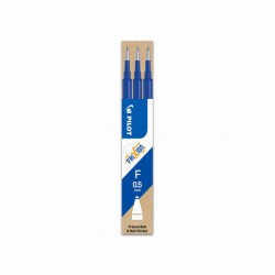 Rezerva roller cu gel Pilot Frixion Ball, 0.5 mm, albastru, 3 bucati/set