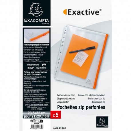 File protectie PP, cristal, A4, 150 microni, 5 bucati/set