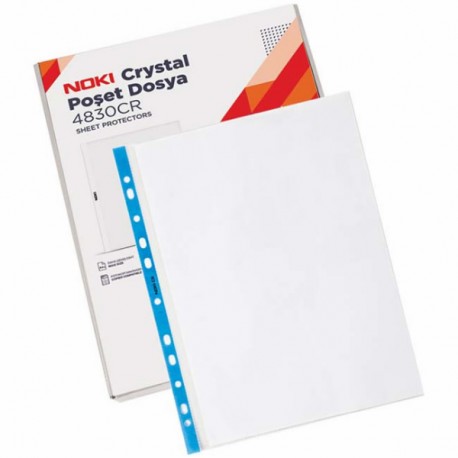 File de protectie cristal, 90 microni, margine albastra, 100 bucati/set