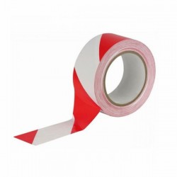 Banda de marcare Bedax, 50 mm x 33 m, alb si rosu