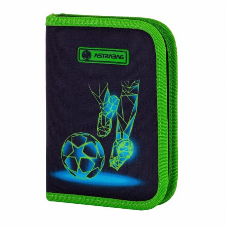 Penar scolar Astra AC1, 1 compartiment, echipat, design fotbal